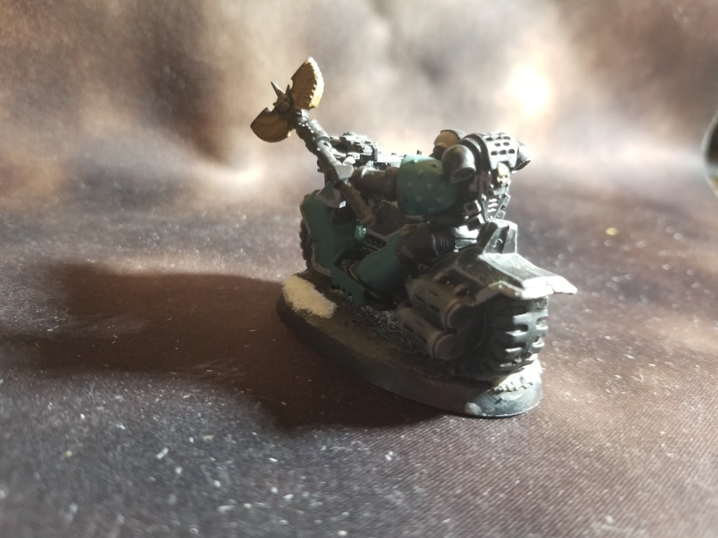 Warhammer 40k Space Marines Chaplain on Bike Conversion