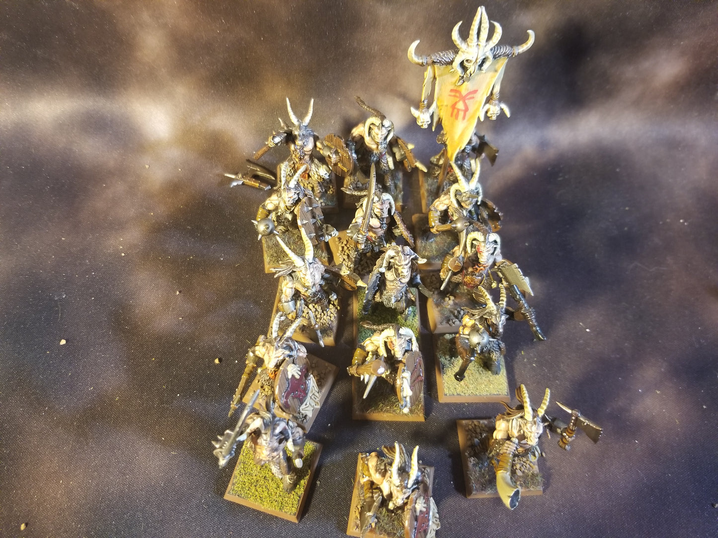 Warhammer Age of Sigmar AOS Destruction Beastmen Beasts of Chaos Gors Painted