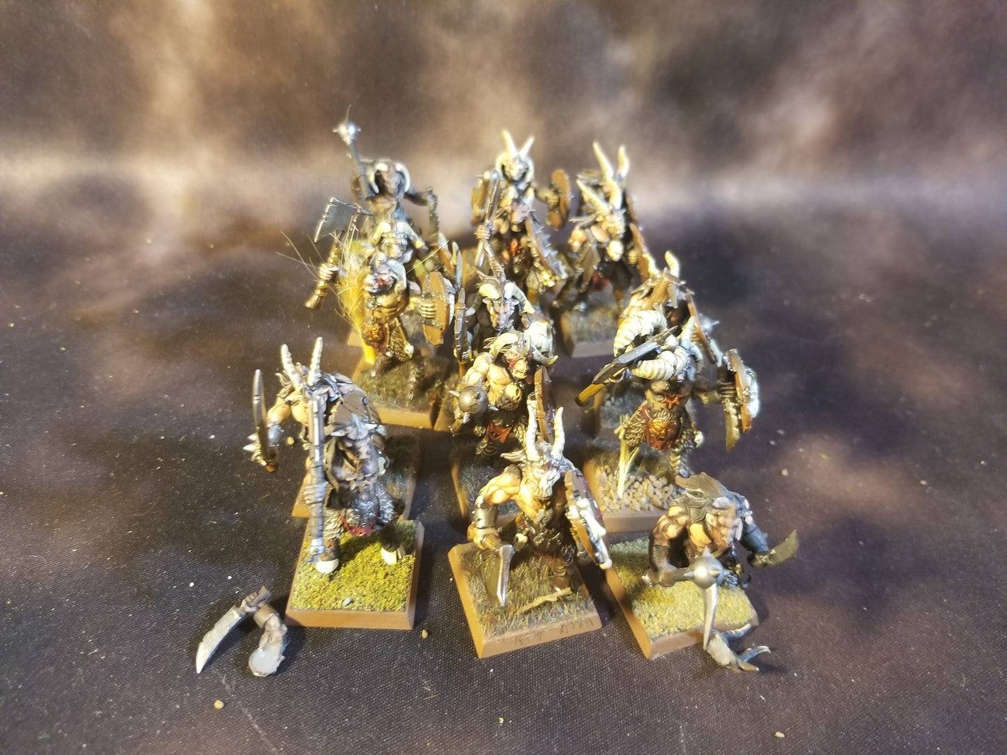 Warhammer Age of Sigmar AOS Destruction Beastmen Beasts of Chaos Gors Painted