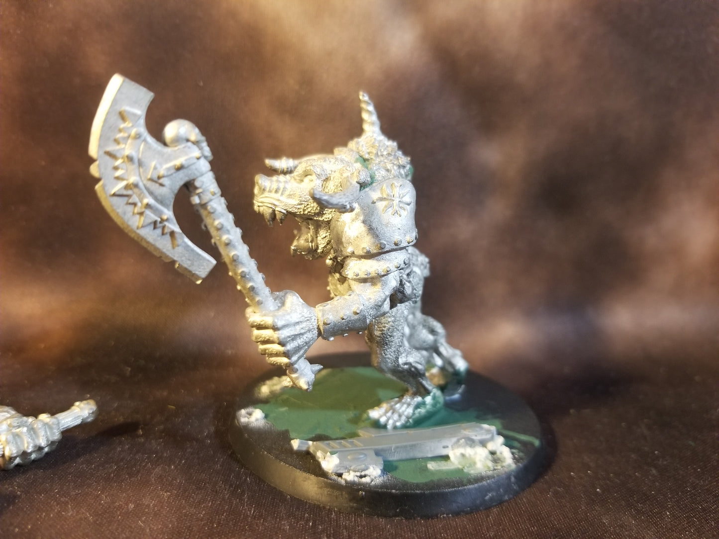 Warhammer Age of Sigmar AOS Destruction Beastmen Beasts of Chaos Doombull Bullgor Metal OOP