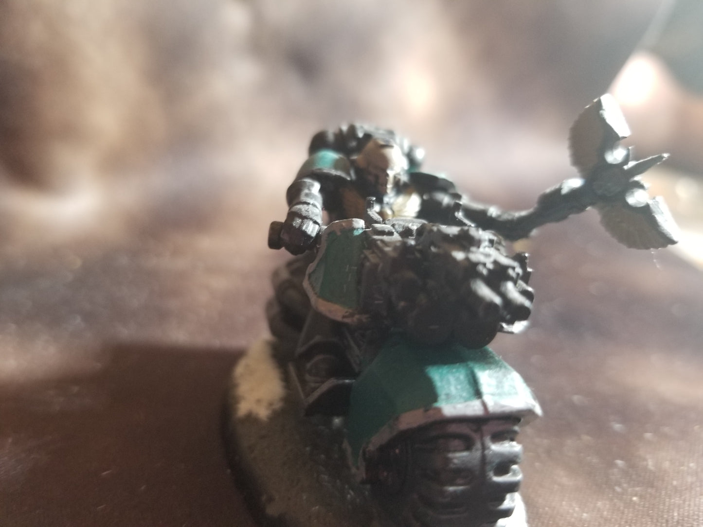 Warhammer 40k Space Marines Chaplain on Bike Conversion