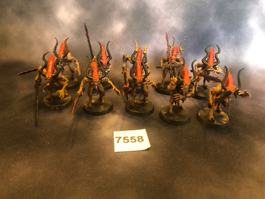 Warhammer 40k Chaos Daemons Bloodletters Painted