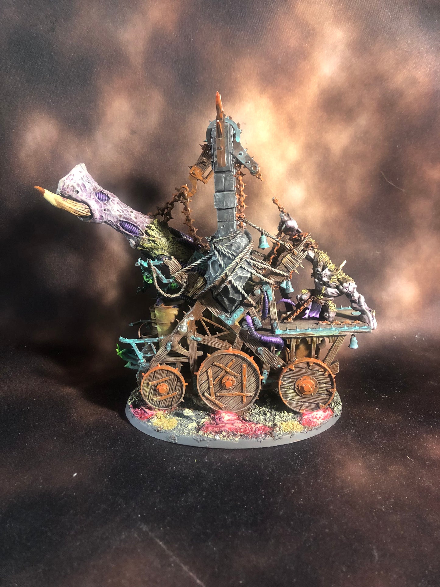 Warhammer 40k Chaos Space Marine Daemon Converted Forgefiend Screaming Bell Plague Furnace
