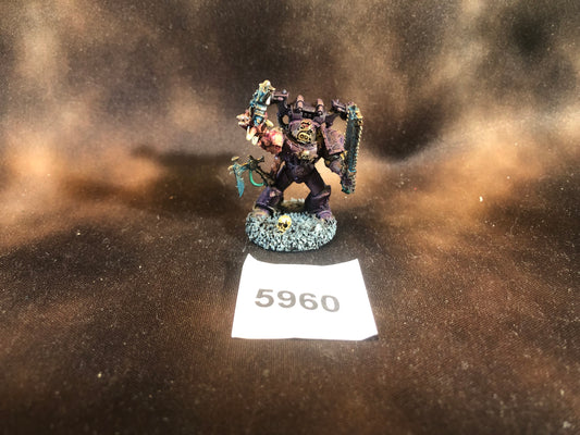 Warhammer 40k Chaos Space Marine Painted Lord Conversion
