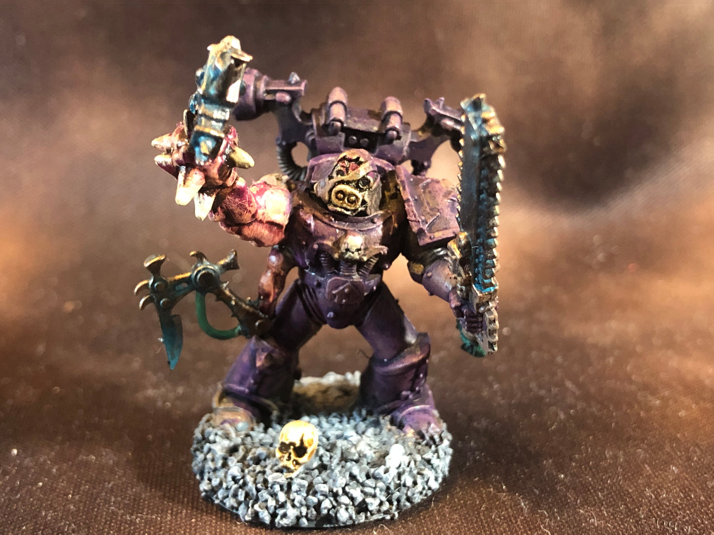 Warhammer 40k Chaos Space Marine Painted Lord Conversion