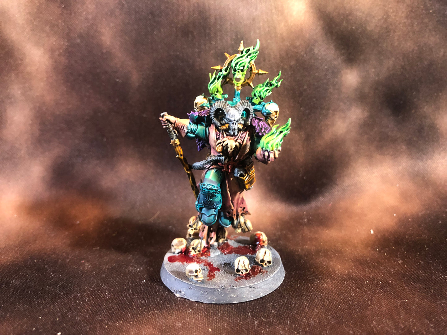 Warhammer 40k Chaos Space Marine Master of Possession Painted Broken Staff