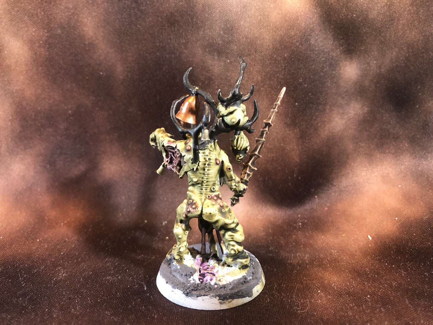 Warhammer 40k Chaos Space Marine Daemon Nurgle Poxbringer Painted