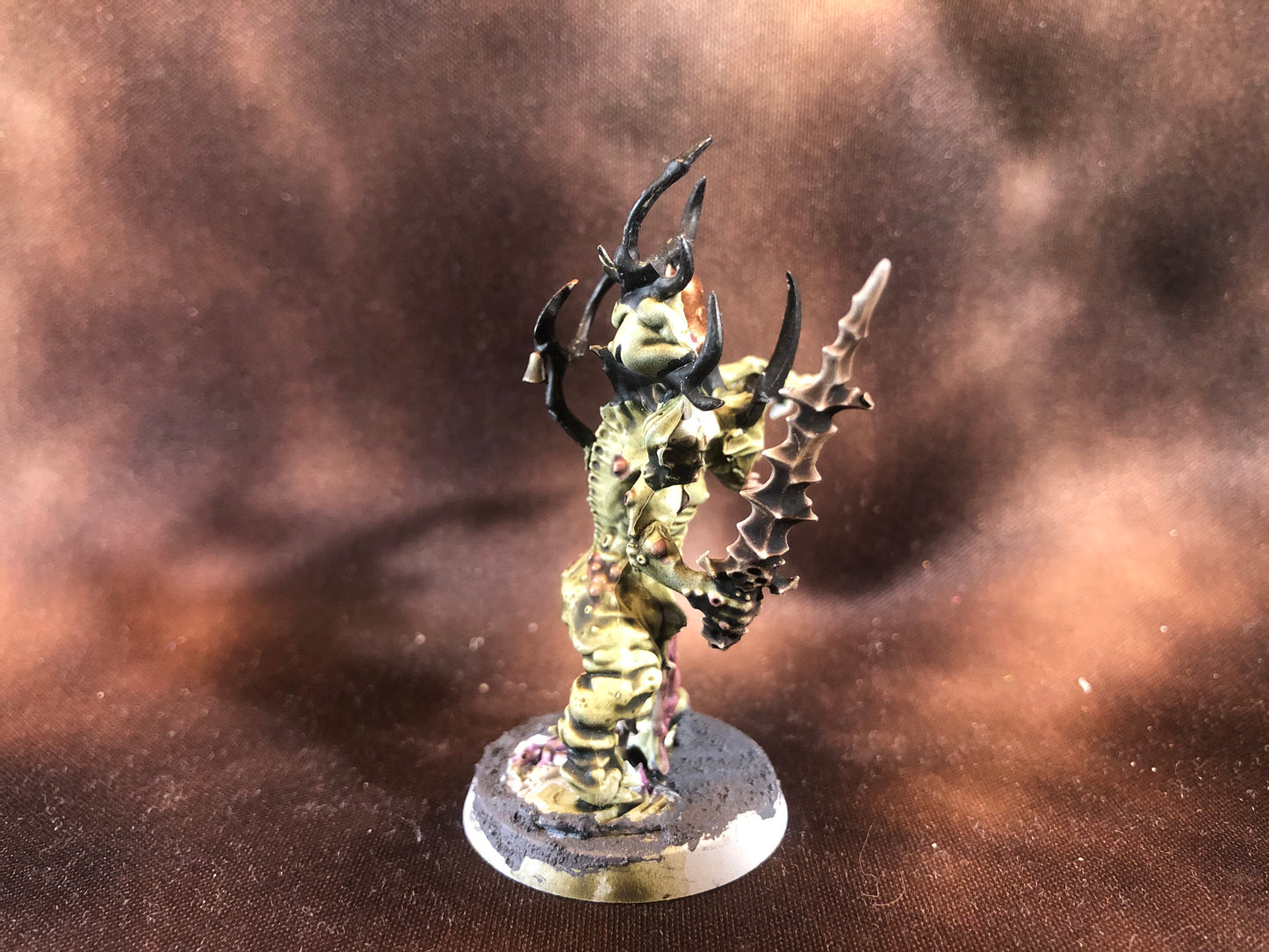 Warhammer 40k Chaos Space Marine Daemon Nurgle Poxbringer Painted